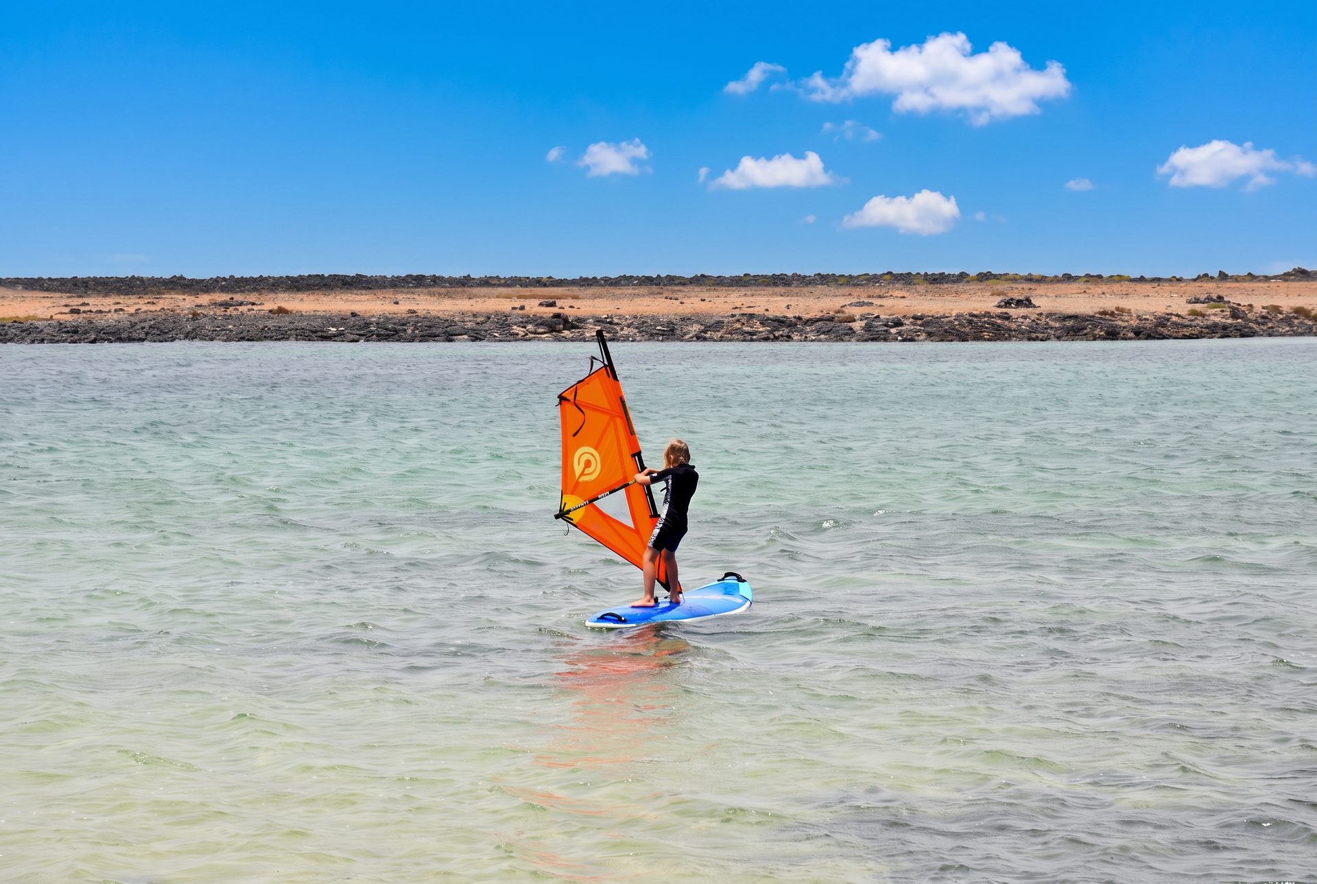 Family windsurf lesson in Fuerteventura