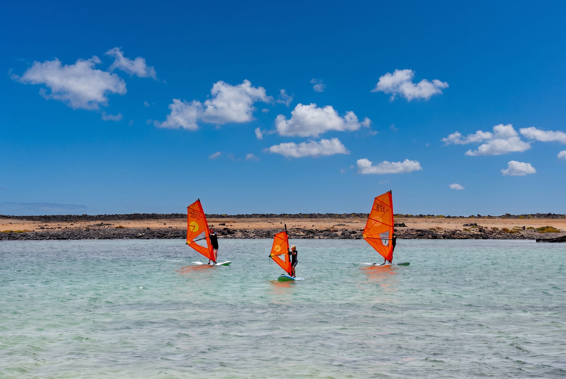 Family windsurf lesson in Fuerteventura